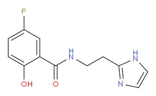 N-(2-(1H-imidazol-2-yl)ethyl)-5-fluoro-2-hydroxybenzamide