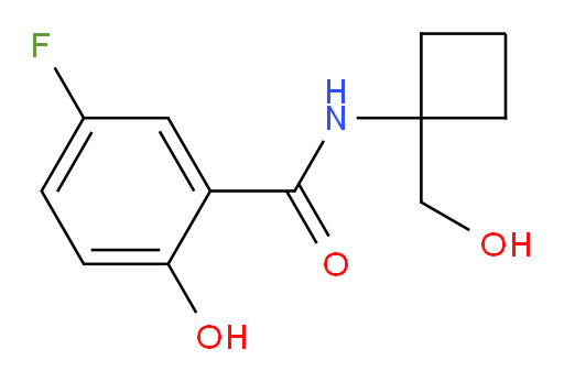 5-fluoro-2-hydroxy-N-(1-(hydroxymethyl)cyclobutyl)benzamide