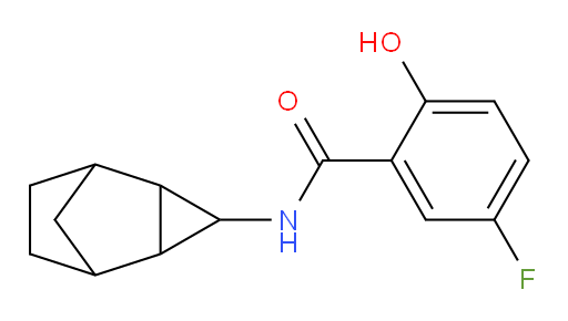 5-fluoro-2-hydroxy-N-(tricyclo[3.2.1.02,4]octan-3-yl)benzamide