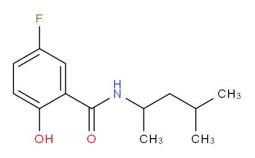 5-fluoro-2-hydroxy-N-(4-methylpentan-2-yl)benzamide