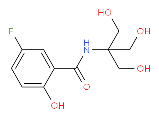 N-(1,3-dihydroxy-2-(hydroxymethyl)propan-2-yl)-5-fluoro-2-hydroxybenzamide
