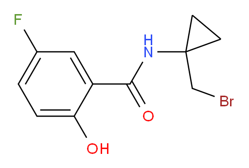 N-(1-(bromomethyl)cyclopropyl)-5-fluoro-2-hydroxybenzamide