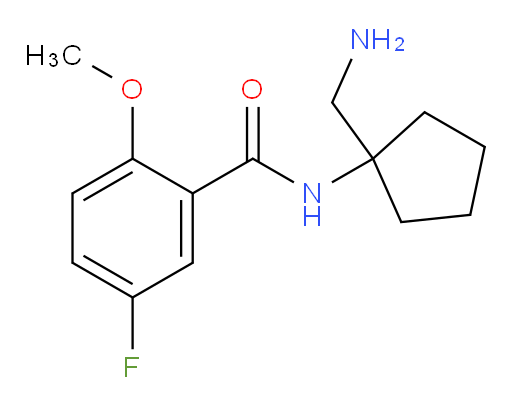 N-(1-(aminomethyl)cyclopentyl)-5-fluoro-2-methoxybenzamide