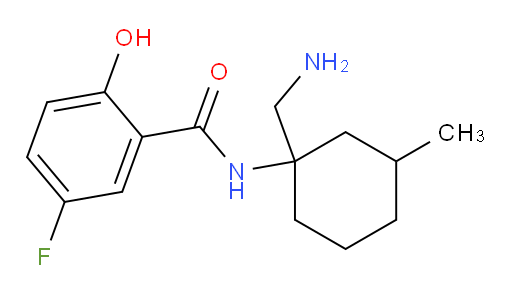 N-(1-(aminomethyl)-3-methylcyclohexyl)-5-fluoro-2-hydroxybenzamide