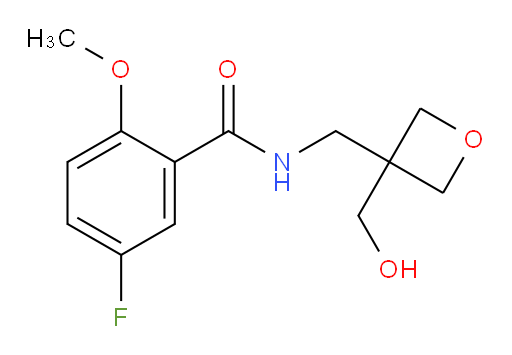 5-fluoro-N-((3-(hydroxymethyl)oxetan-3-yl)methyl)-2-methoxybenzamide