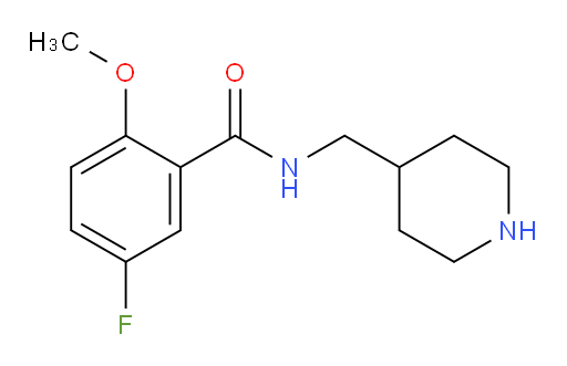 5-fluoro-2-methoxy-N-(piperidin-4-ylmethyl)benzamide