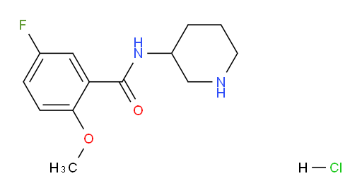 5-fluoro-2-methoxy-N-(piperidin-3-yl)benzamide hydrochloride