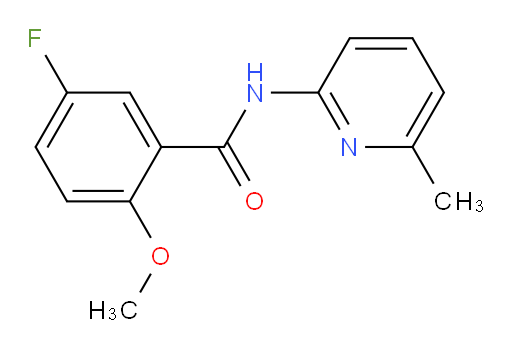 5-fluoro-2-methoxy-N-(6-methylpyridin-2-yl)benzamide