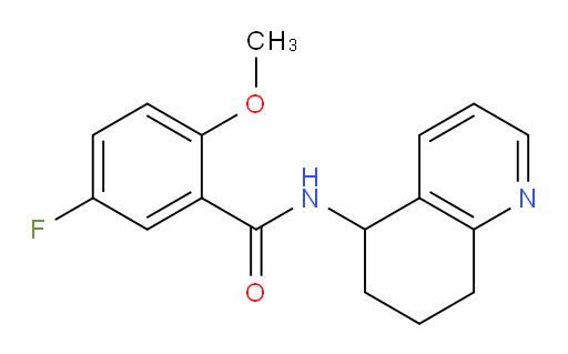 5-fluoro-2-methoxy-N-(5,6,7,8-tetrahydroquinolin-5-yl)benzamide