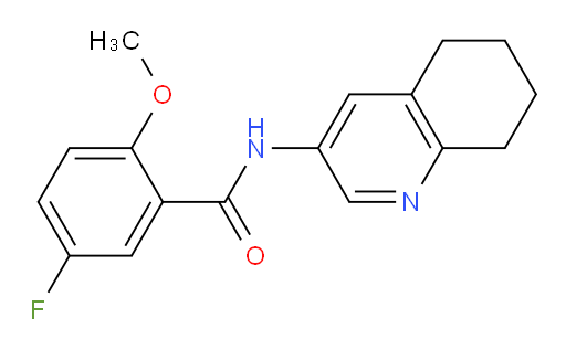 5-fluoro-2-methoxy-N-(5,6,7,8-tetrahydroquinolin-3-yl)benzamide