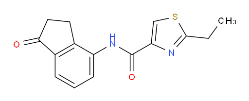 2-ethyl-N-(1-oxo-2,3-dihydro-1H-inden-4-yl)thiazole-4-carboxamide