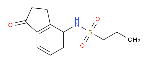 N-(1-oxo-2,3-dihydro-1H-inden-4-yl)propane-1-sulfonamide