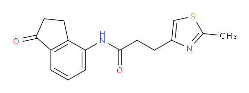 3-(2-methylthiazol-4-yl)-N-(1-oxo-2,3-dihydro-1H-inden-4-yl)propanamide