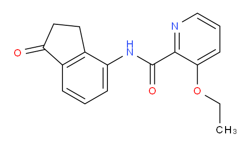 3-ethoxy-N-(1-oxo-2,3-dihydro-1H-inden-4-yl)picolinamide