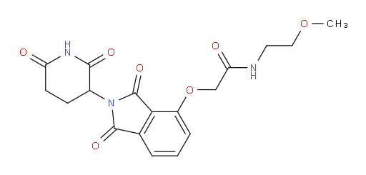 2-((2-(2,6-dioxopiperidin-3-yl)-1,3-dioxoisoindolin-4-yl)oxy)-N-(2-methoxyethyl)acetamide