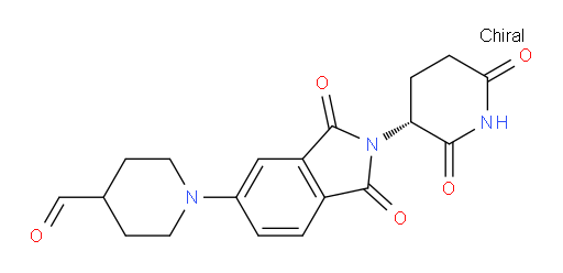 (R)-1-(2-(2,6-dioxopiperidin-3-yl)-1,3-dioxoisoindolin-5-yl)piperidine-4-carbaldehyde