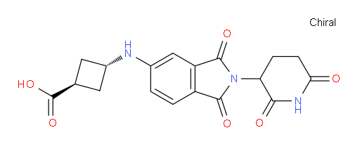 (1r,3r)-3-((2-(2,6-dioxopiperidin-3-yl)-1,3-dioxoisoindolin-5-yl)amino)cyclobutanecarboxylic acid