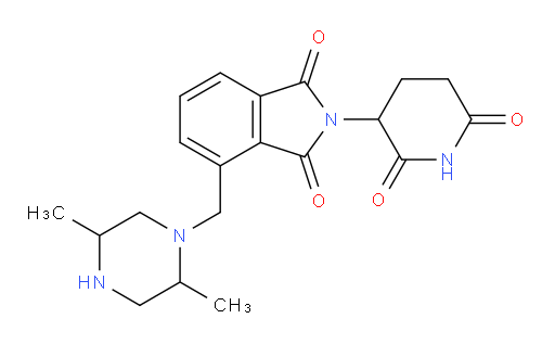 4-((2,5-dimethylpiperazin-1-yl)methyl)-2-(2,6-dioxopiperidin-3-yl)isoindoline-1,3-dione