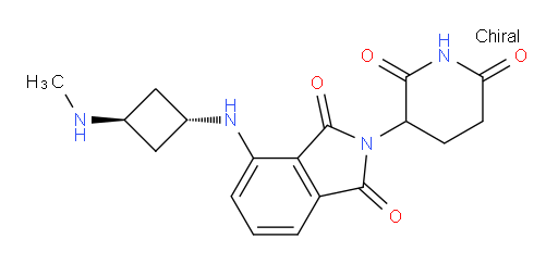 2-(2,6-dioxopiperidin-3-yl)-4-(((1r,3r)-3-(methylamino)cyclobutyl)amino)isoindoline-1,3-dione