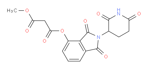 2-(2,6-dioxopiperidin-3-yl)-1,3-dioxoisoindolin-4-yl methyl malonate
