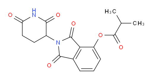 2-(2,6-dioxopiperidin-3-yl)-1,3-dioxoisoindolin-4-yl isobutyrate