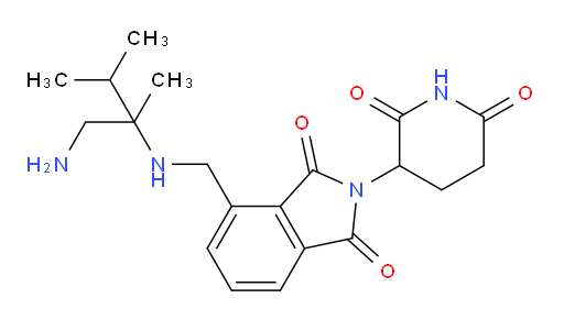 4-(((1-amino-2,3-dimethylbutan-2-yl)amino)methyl)-2-(2,6-dioxopiperidin-3-yl)isoindoline-1,3-dione