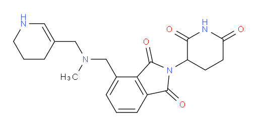 2-(2,6-dioxopiperidin-3-yl)-4-((methyl((1,4,5,6-tetrahydropyridin-3-yl)methyl)amino)methyl)isoindoline-1,3-dione