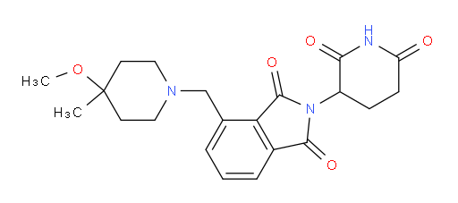 2-(2,6-dioxopiperidin-3-yl)-4-((4-methoxy-4-methylpiperidin-1-yl)methyl)isoindoline-1,3-dione