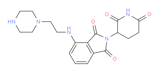 2-(2,6-dioxopiperidin-3-yl)-4-((2-(piperazin-1-yl)ethyl)amino)isoindoline-1,3-dione