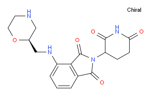2-(2,6-dioxopiperidin-3-yl)-4-(((S)-morpholin-2-ylmethyl)amino)isoindoline-1,3-dione