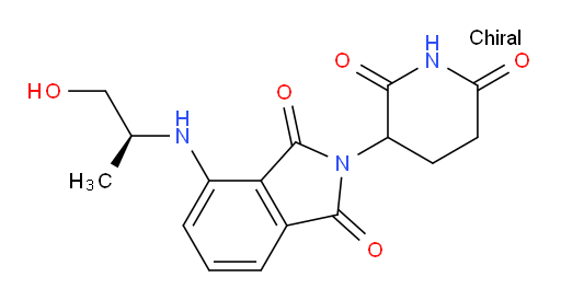 2-(2,6-dioxopiperidin-3-yl)-4-(((S)-1-hydroxypropan-2-yl)amino)isoindoline-1,3-dione