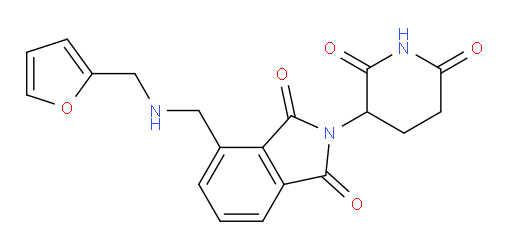 2-(2,6-dioxopiperidin-3-yl)-4-(((furan-2-ylmethyl)amino)methyl)isoindoline-1,3-dione