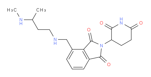 2-(2,6-dioxopiperidin-3-yl)-4-(((3-(methylamino)butyl)amino)methyl)isoindoline-1,3-dione
