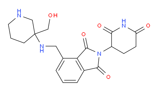2-(2,6-dioxopiperidin-3-yl)-4-(((3-(hydroxymethyl)piperidin-3-yl)amino)methyl)isoindoline-1,3-dione