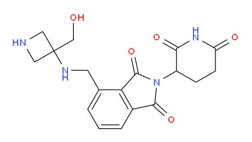 2-(2,6-dioxopiperidin-3-yl)-4-(((3-(hydroxymethyl)azetidin-3-yl)amino)methyl)isoindoline-1,3-dione