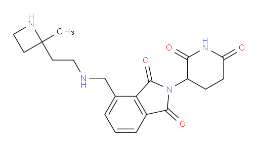 2-(2,6-dioxopiperidin-3-yl)-4-(((2-(2-methylazetidin-2-yl)ethyl)amino)methyl)isoindoline-1,3-dione