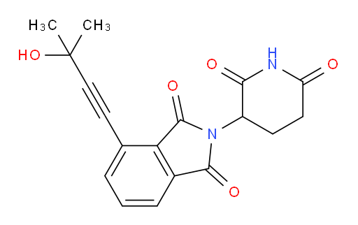 2-(2,6-dioxopiperidin-3-yl)-4-(3-hydroxy-3-methylbut-1-yn-1-yl)isoindoline-1,3-dione