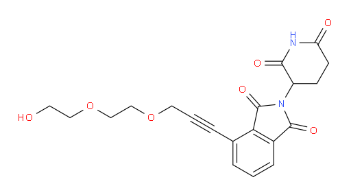 2-(2,6-dioxopiperidin-3-yl)-4-(3-(2-(2-hydroxyethoxy)ethoxy)prop-1-yn-1-yl)isoindoline-1,3-dione