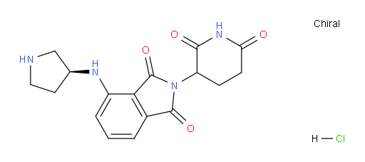 2-(2,6-dioxopiperidin-3-yl)-4-((S)-pyrrolidin-3-ylamino)isoindoline-1,3-dione hydrochloride
