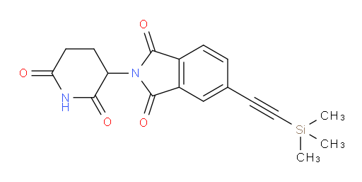 2-(2,6-dioxopiperidin-3-yl)-5-((trimethylsilyl)ethynyl)isoindoline-1,3-dione