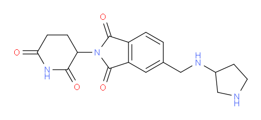 2-(2,6-dioxopiperidin-3-yl)-5-((pyrrolidin-3-ylamino)methyl)isoindoline-1,3-dione