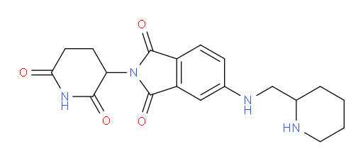 2-(2,6-dioxopiperidin-3-yl)-5-((piperidin-2-ylmethyl)amino)isoindoline-1,3-dione