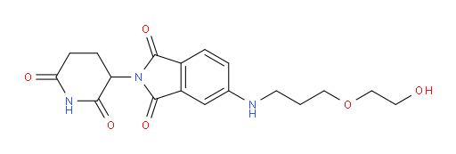 2-(2,6-dioxopiperidin-3-yl)-5-((3-(2-hydroxyethoxy)propyl)amino)isoindoline-1,3-dione
