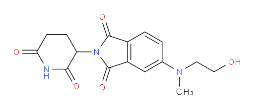 2-(2,6-dioxopiperidin-3-yl)-5-((2-hydroxyethyl)(methyl)amino)isoindoline-1,3-dione