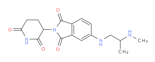 2-(2,6-dioxopiperidin-3-yl)-5-((2-(methylamino)propyl)amino)isoindoline-1,3-dione