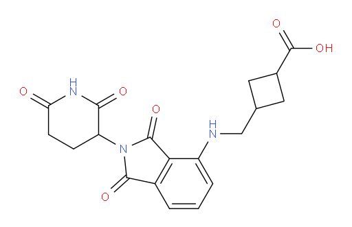 3-(((2-(2,6-dioxopiperidin-3-yl)-1,3-dioxoisoindolin-4-yl)amino)methyl)cyclobutanecarboxylic acid