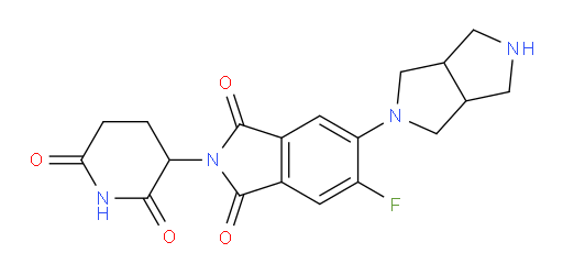 2-(2,6-dioxopiperidin-3-yl)-5-fluoro-6-(hexahydropyrrolo[3,4-c]pyrrol-2(1H)-yl)isoindoline-1,3-dione