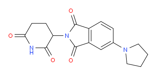 2-(2,6-dioxopiperidin-3-yl)-5-(pyrrolidin-1-yl)isoindoline-1,3-dione