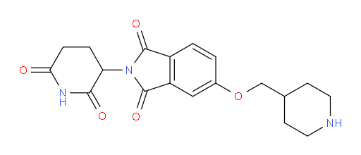 2-(2,6-dioxopiperidin-3-yl)-5-(piperidin-4-ylmethoxy)isoindoline-1,3-dione