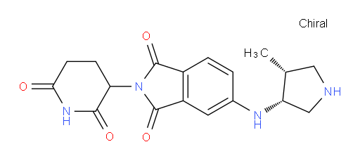2-(2,6-dioxopiperidin-3-yl)-5-(((3R,4R)-4-methylpyrrolidin-3-yl)amino)isoindoline-1,3-dione